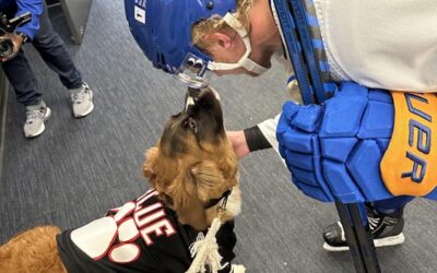Blue spends morning with Buffalo Sabres during practice