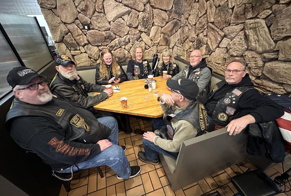 Hogs and Heroes NY-1 attend Veterans breakfast and donate $5,000 to sponsor service dog for Veteran