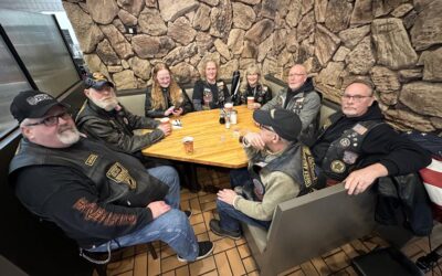 Hogs and Heroes NY-1 attend Veterans breakfast and donate $5,000 to sponsor service dog for Veteran