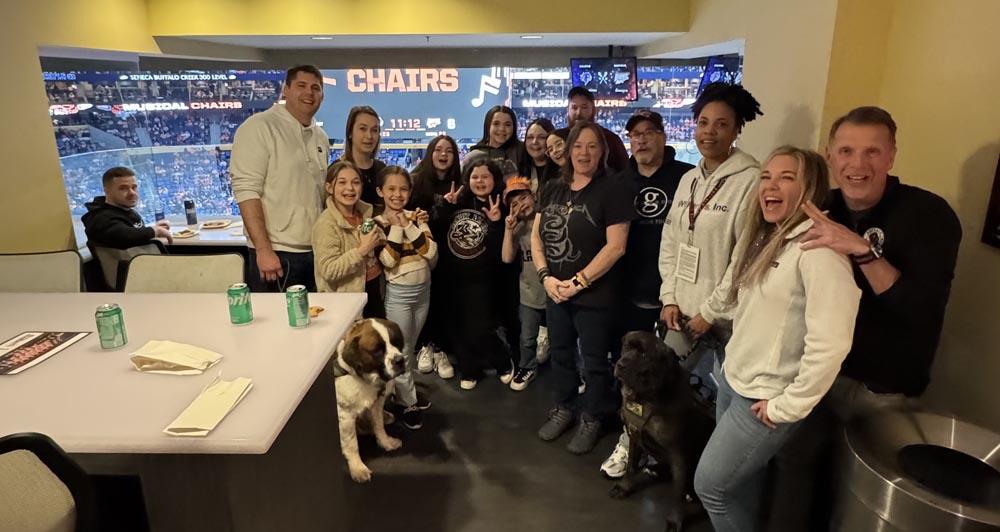 A night out with Veterans and our Buffalo Bandits